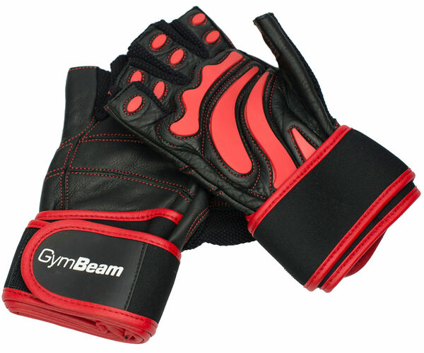Fitness Rukavice Arnold – GymBeam black red – velikost S porovnat ceny