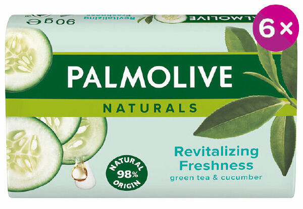 Palmolive mýdlo Naturals zelený čaj a okurka 6x90g porovnat ceny