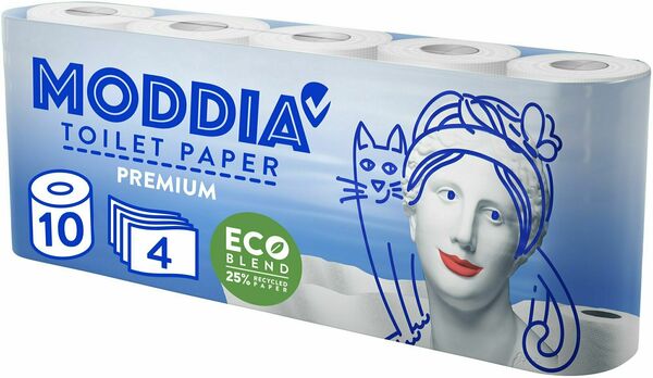 MODDIA Toaletní papír 4vrstvý 10 ks porovnat ceny