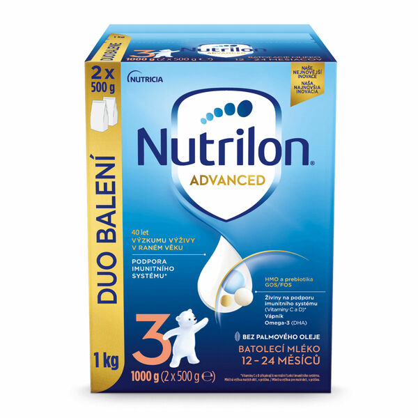 Nutrilon 3 Advanced Batolecí mléko 1000 g porovnání ceny