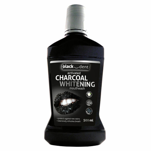 BLACK DENTAL Ústní voda s aktivním uhlím 500 ml porovnat ceny