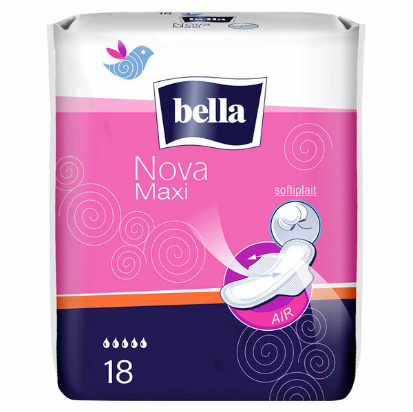BELLA Nova Maxi Hygienické vložky s křidélky 18 ks porovnat ceny
