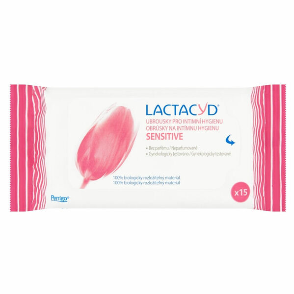 LACTACYD Sensitive ubrousky pro intimní hygienu 15 ks porovnat ceny