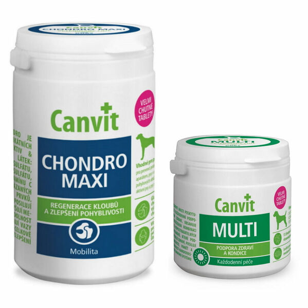 CANVIT Chondro Maxi 500 g + CANVIT Multi pro psy 100 g porovnat ceny