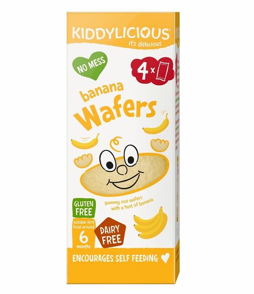 Kiddylicious oplatky banánové mini 4x4g porovnat ceny