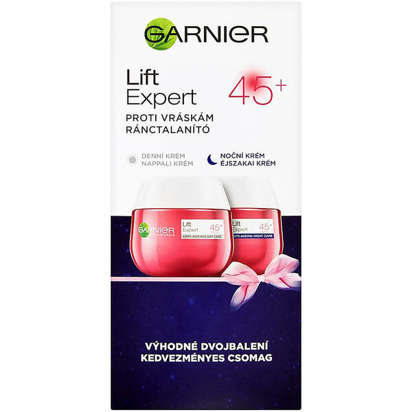 GARNIER Lift Expert 45+ Denní a noční krém proti vráskám 2x50 ml porovnat ceny