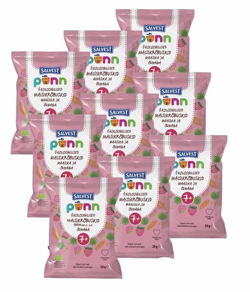 SALVEST Põnn BIO Jahodové křupky 9x20 g porovnat ceny