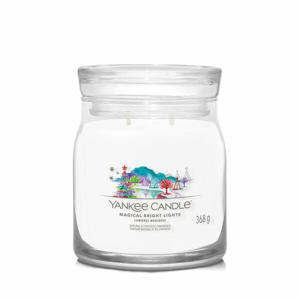 YANKEE CANDLE Signature Vonná svíčka střední 2 knoty Magical Bright Lights 368 g porovnat ceny