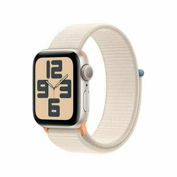 Apple Watch SE GPS 44mm Aluminium Case with Sport Loop, Starlight porovnat ceny