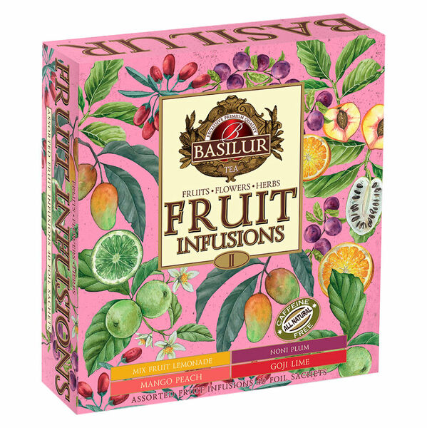 BASILUR Fruit infusions assorted III ovocné čaje 40 gastro sáčků porovnat ceny