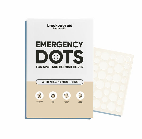 Breakout+aid Náplasti na lokální ošetření akné s niacinamidem a zinkem 72 ks porovnat ceny