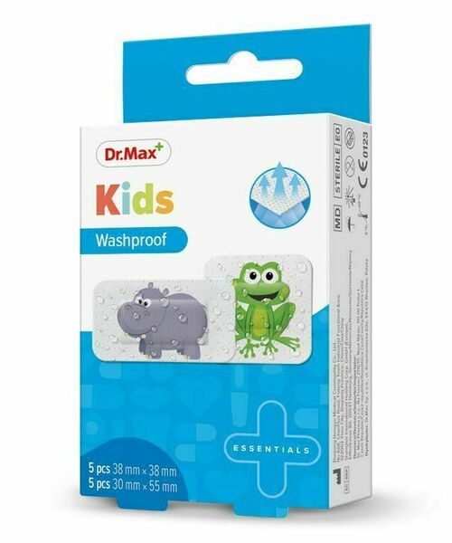 Dr. Max Kids Washproof 2 velikosti náplast 10 ks porovnání ceny