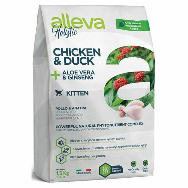 ALLEVA Holistic Kitten Chicken&Duck granule pro koťata 1,5 kg porovnat ceny