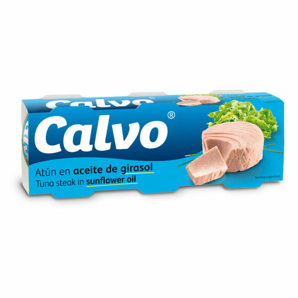 CALVO Tuňák ve slunečnicovém oleji 3 x 80 g porovnat ceny