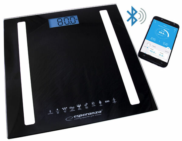 Esperanza Osobní elektronická a diagnostická váha 8v1 s bluetooth B fit - Scale, černá porovnat ceny
