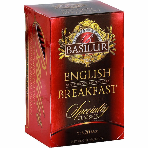 BASILUR Specialty English Breakfast černý čaj 20 sáčků porovnat ceny