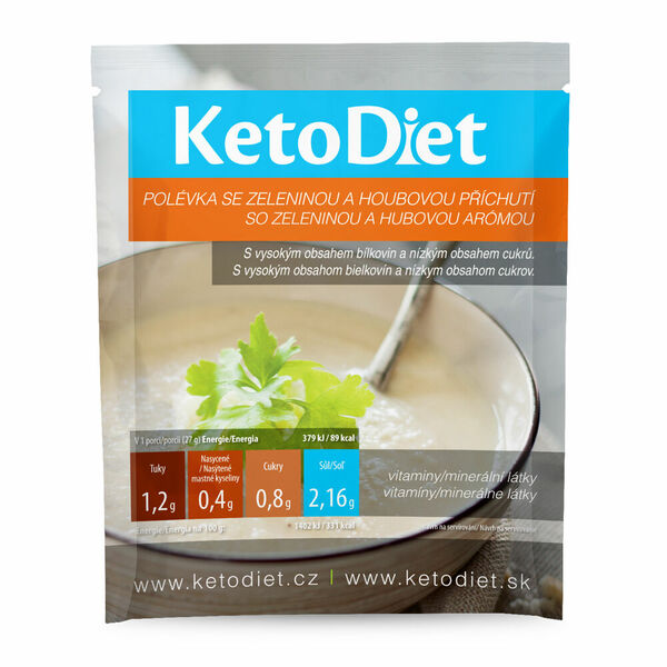 KETODIET Proteinová polévka Houbová 7 porcí porovnat ceny