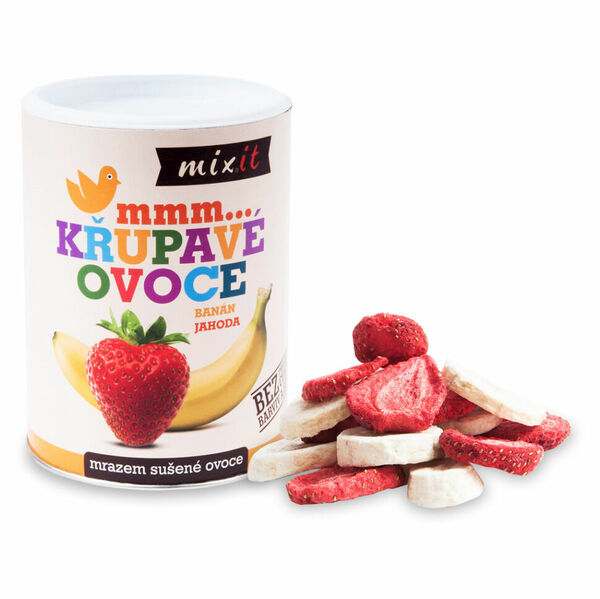 MIXIT Banán Jahoda - křupavé ovoce 80 g porovnat ceny