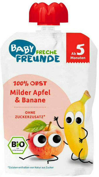 Freche Freunde BIO Ovocná kapsička jablko banán 100g porovnat ceny
