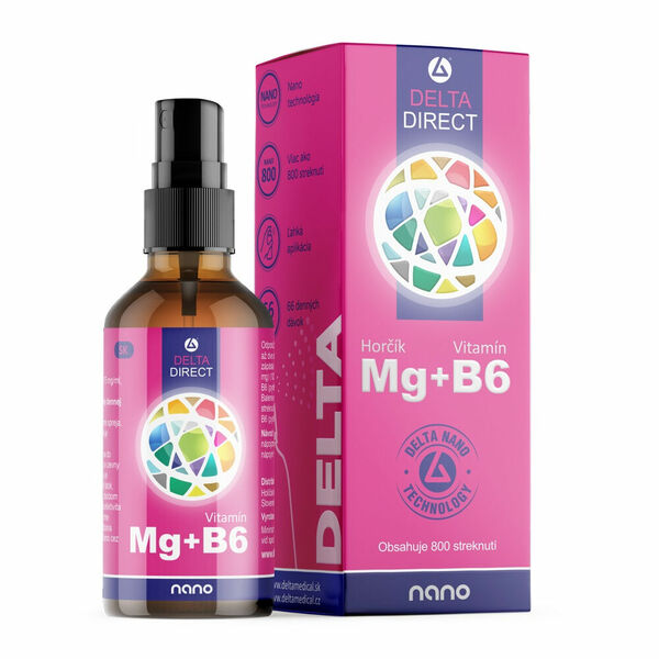 DELTA DIRECT Mg + B6 sprej na pokožku 100 ml porovnat ceny