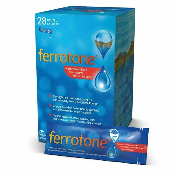Ferrotone 100% přírodní zdroj železa sáčky 28x20 ml porovnat ceny