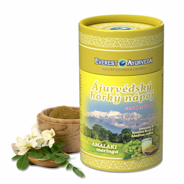 EVEREST AYURVEDA Amalaki Moringa olejodárná sypaná směs 100 g porovnat ceny