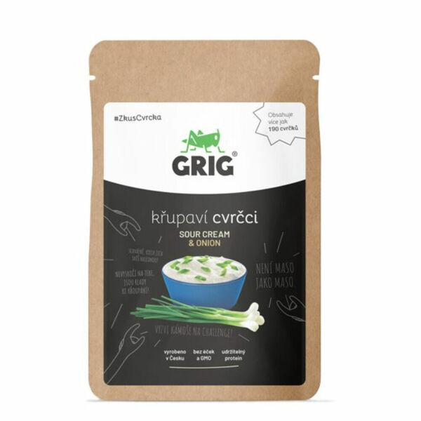 GRIG Sušení cvrčci sour cream & onion 20 g porovnat ceny