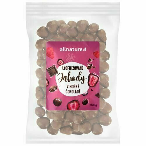 Allnature Mrazem sušené jahody v hořké čokoládě 250 g porovnat ceny