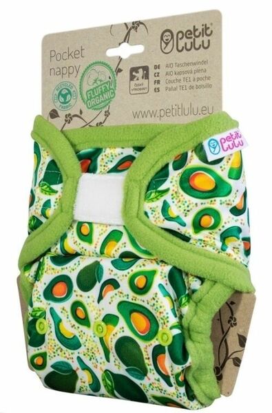 Petit Lulu All In One kapsová plena suchý zip - Avokádo porovnat ceny