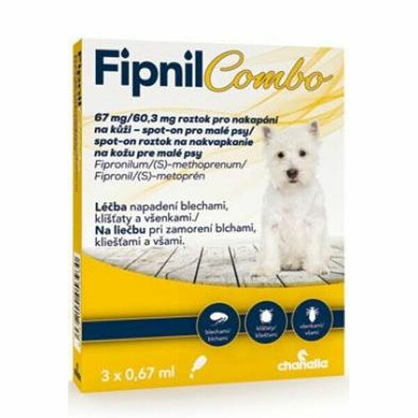 FIPNIL Combo 67/60,3mg S Dog Spot-on 3x0,67ml porovnat ceny