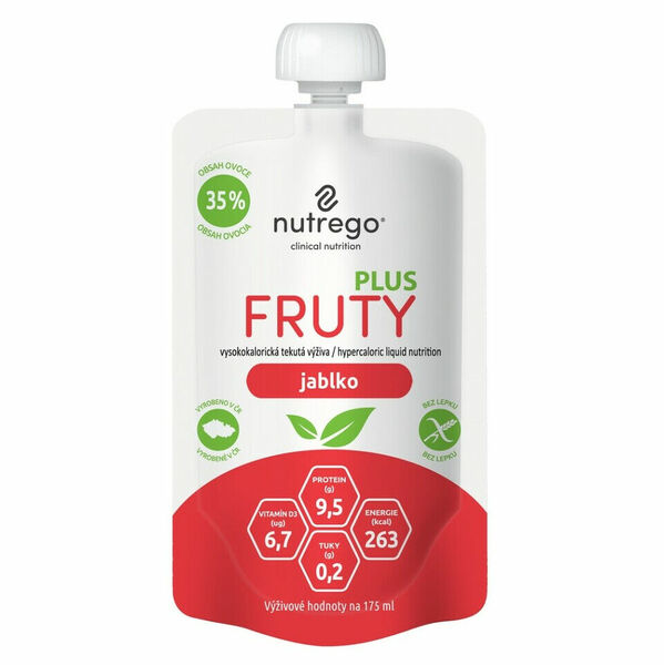 NUTREGO Fruty plus výživa  jablko 4 x 175 ml porovnat ceny