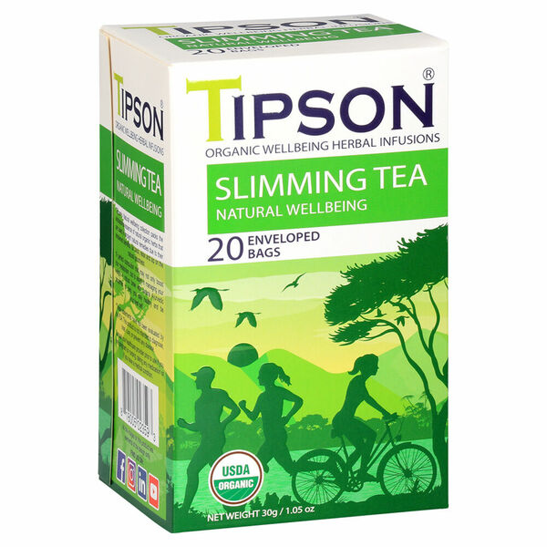 TIPSON Wellbeing slimming tea přebal BIO 20 sáčků porovnat ceny