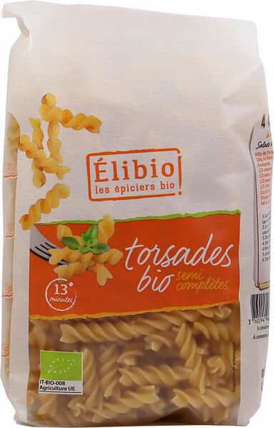 Elibio Bio spirálky polocelozrnné 500g porovnat ceny