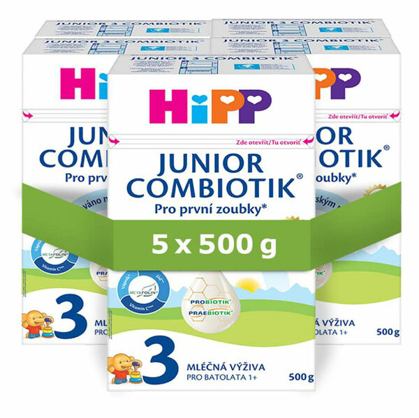 HiPP 3 Combiotik junior mléčná výživa 5 x 500 g porovnání ceny