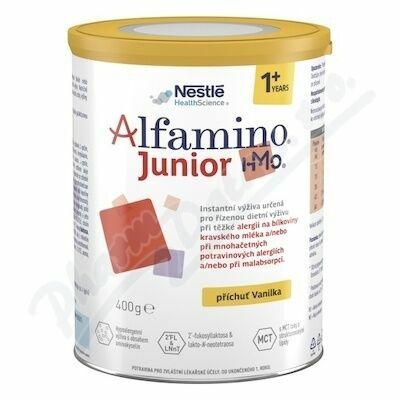 Alfamino Junior HMO Vanilka por.plv.sol.2x400g porovnat ceny