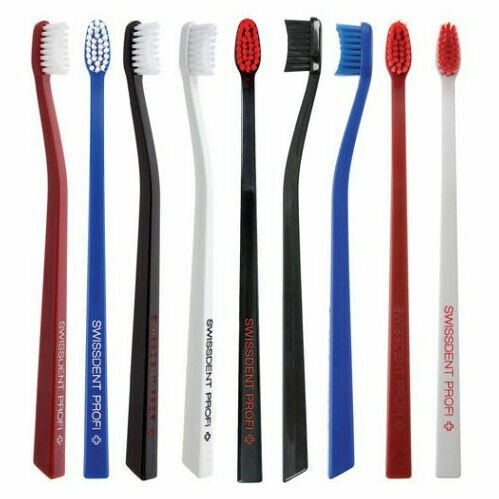 SWISSDENT Colours Zubní kartáček Soft-Medium Black & Black 1 ks porovnat ceny