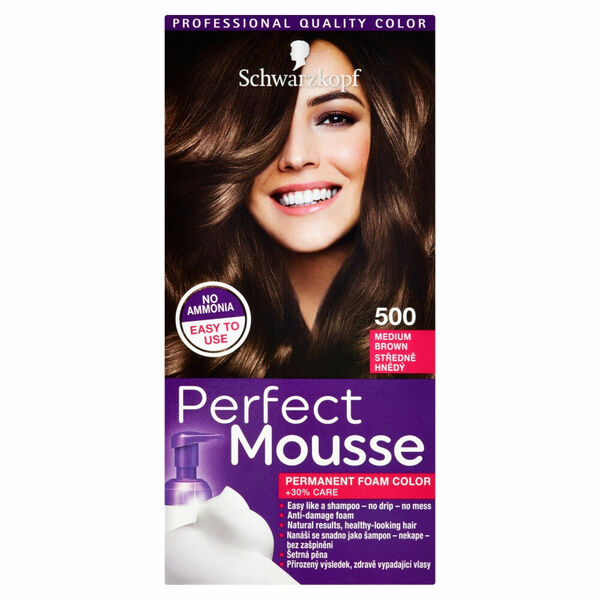 SCHWARZKOPF Perfect Mousse 500 středně hnědý porovnat ceny