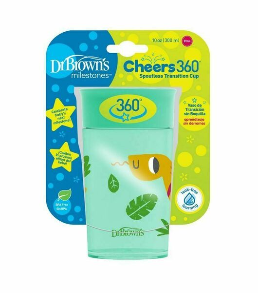 Dr.Browns Hrnek Cheers360 Jungle 9m+ 300 ml 1 ks tyrkysový porovnat ceny