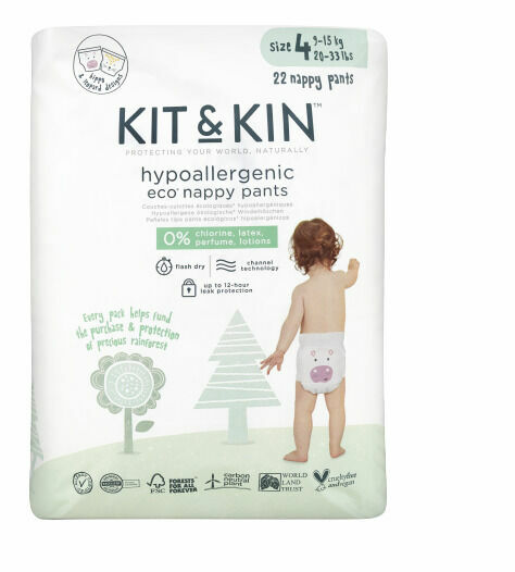 Kit & Kin eko plenky, velikost 4 pull ups 22ks porovnat ceny