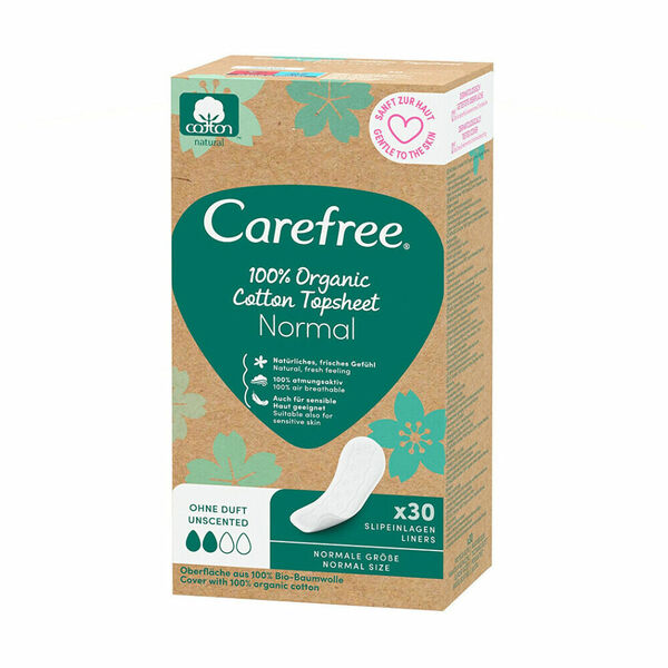 CAREFREE Slipové vložky Organic Cotton Normal Varianta 30 kusů porovnání ceny