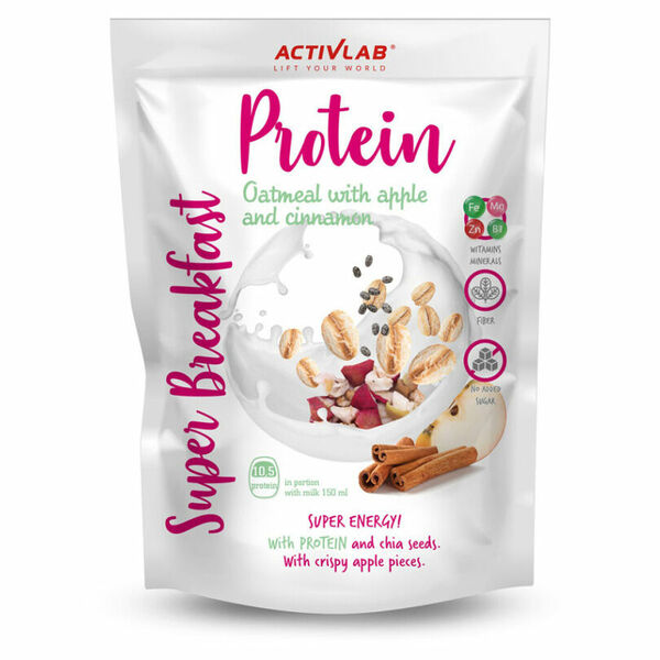 ACTIVLAB Super protein breakfast ovesná kaše s jablky a skořicí 300 g porovnat ceny