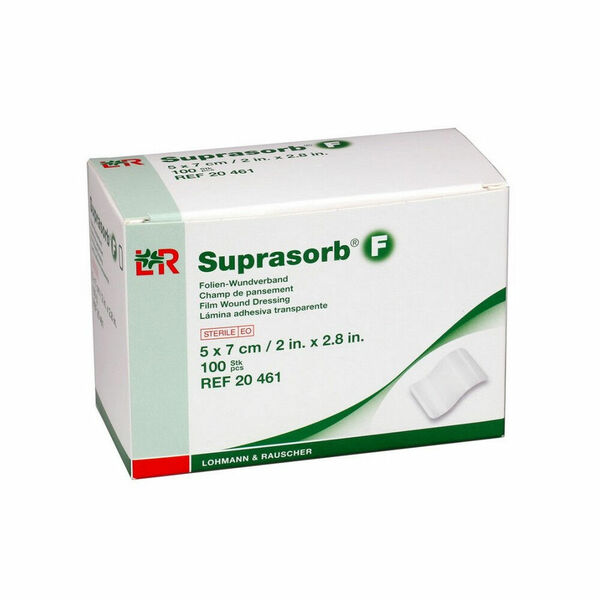 Krytí Suprasorb F foliové transparentní 5 x 7 cm/100ks porovnat ceny