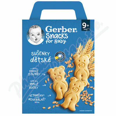 Gerber Snacks dětské sušenky 180g 9M porovnat ceny