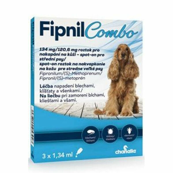 FIPNIL Combo 134/120,6mg M Dog Spot-on 3x1,34ml porovnat ceny