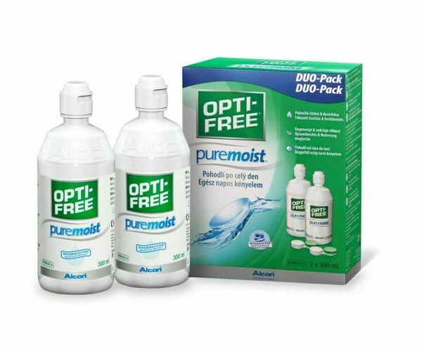Opti free PureMoist roztok na kontaktní čočky 2x300 ml porovnat ceny