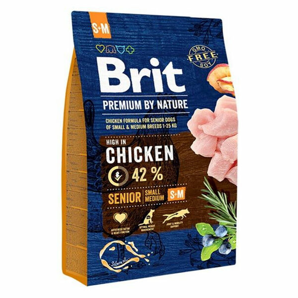 BRIT Premium by Nature Senior S+M granule pro psy 1 ks, Hmotnost balení: 8 kg porovnat ceny