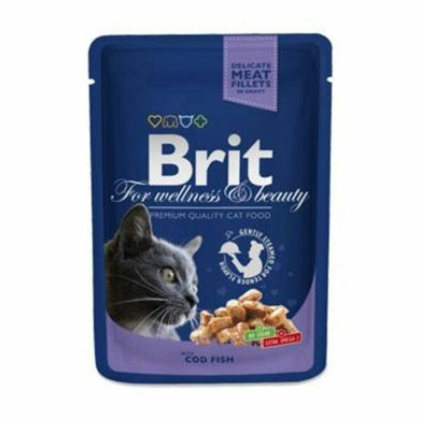 BRIT Premium Cat kapsa with Cod Fish 100 g porovnat ceny