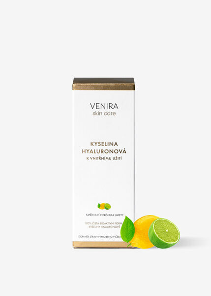 Venira Kyselina hyaluronová k vnitřnímu užití, citron-limetka 50 ml porovnat ceny