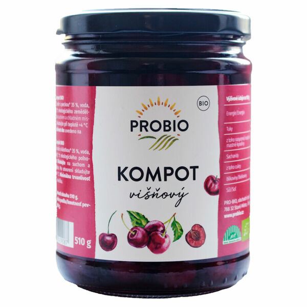 PROBIO Kompot višňový BIO 510 g porovnat ceny