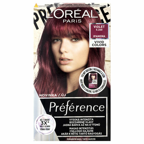 L'Oréal Paris Préférence Vivid Colors permanentní barva na vlasy 5.260 Ipanema 150 ml porovnat ceny